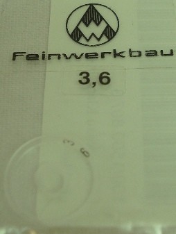 Ringkorn 3,6mm - glasklar, klein