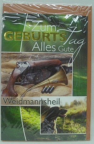 Geb.Karte Jagdhund - Waidmannsheil