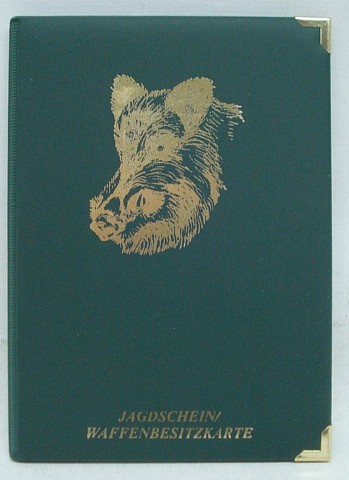 Jagdscheinetui Keiler -