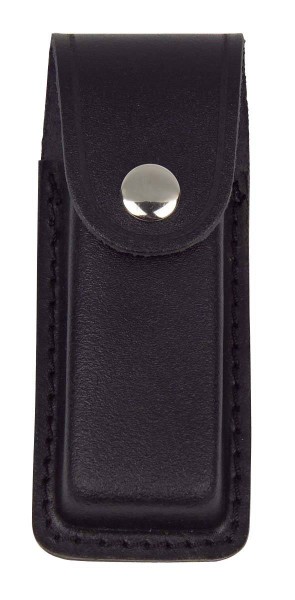 Lederetui schwarz - Grifflänge 11cm, längs tragbar