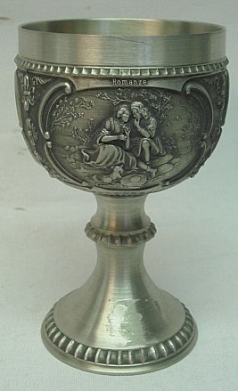 Weinrömer aus Zinn - 1/8 Liter, Höhe 11,5 cm