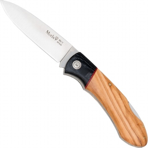 Muela Taschenmesser Olivenholz - 440C Stahl, 8cm Klinge