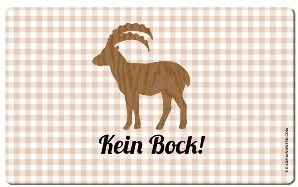 Brettchen ''Kein Bock'' - 6-er Set