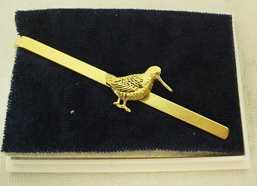 Krawattenschieber Schnepfe - gold