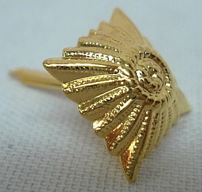 Metallstern 19 mm - gold