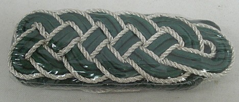Schultergeflecht 5-bogig - silberfarbigen Metallgespinst