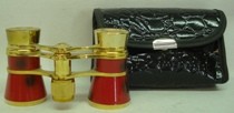 Theater AIDA 3x25 - gold/rot,Lackledertasche